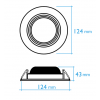 Downlight con LED COB 10 W 230 V